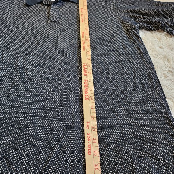 Vintage Pierre Cardin Men's Navy Blue Pull Over Long Sleeves Shirt Size M - Picture 4 of 8